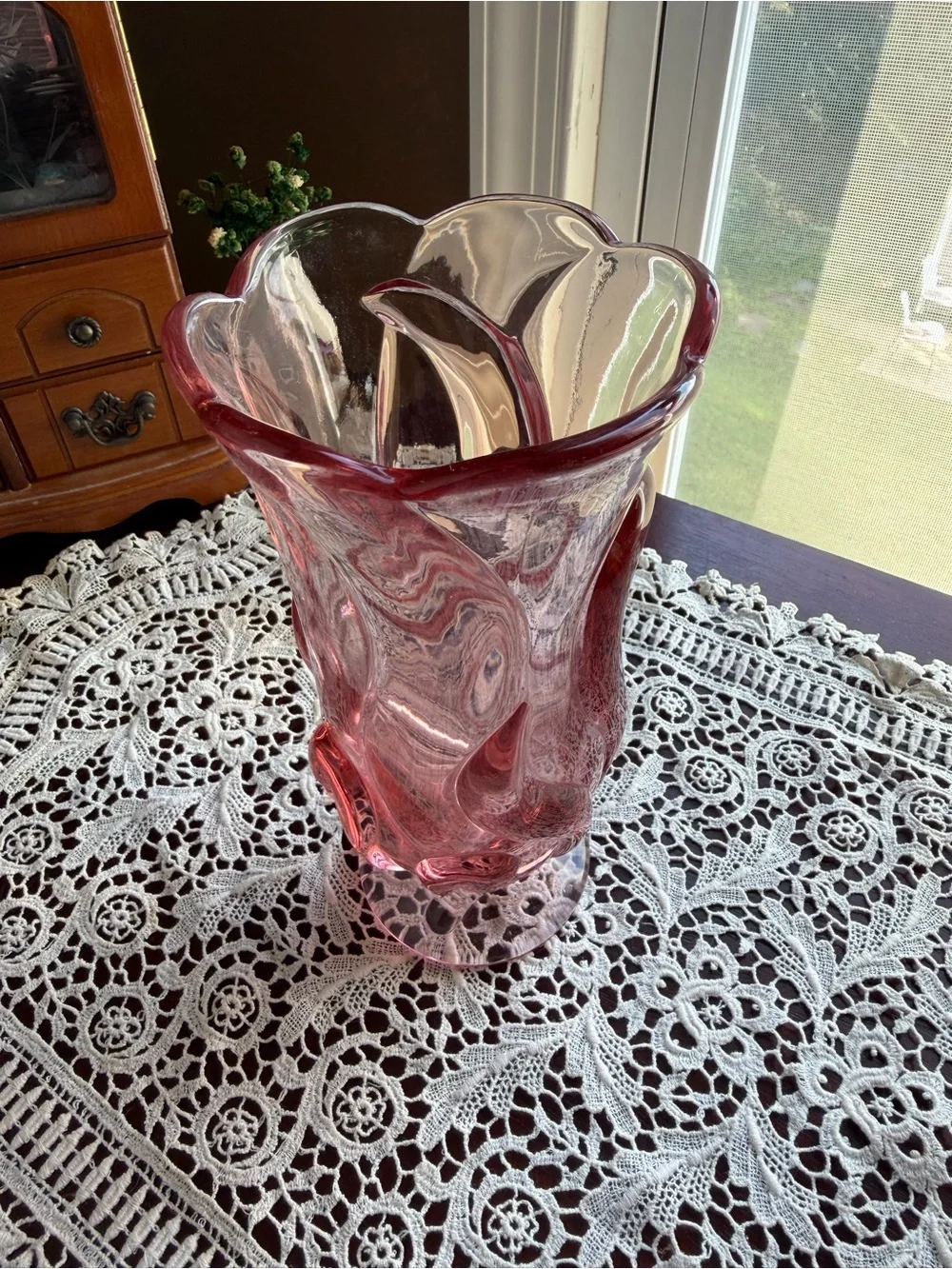 MCM Art Glass Decorative Vase